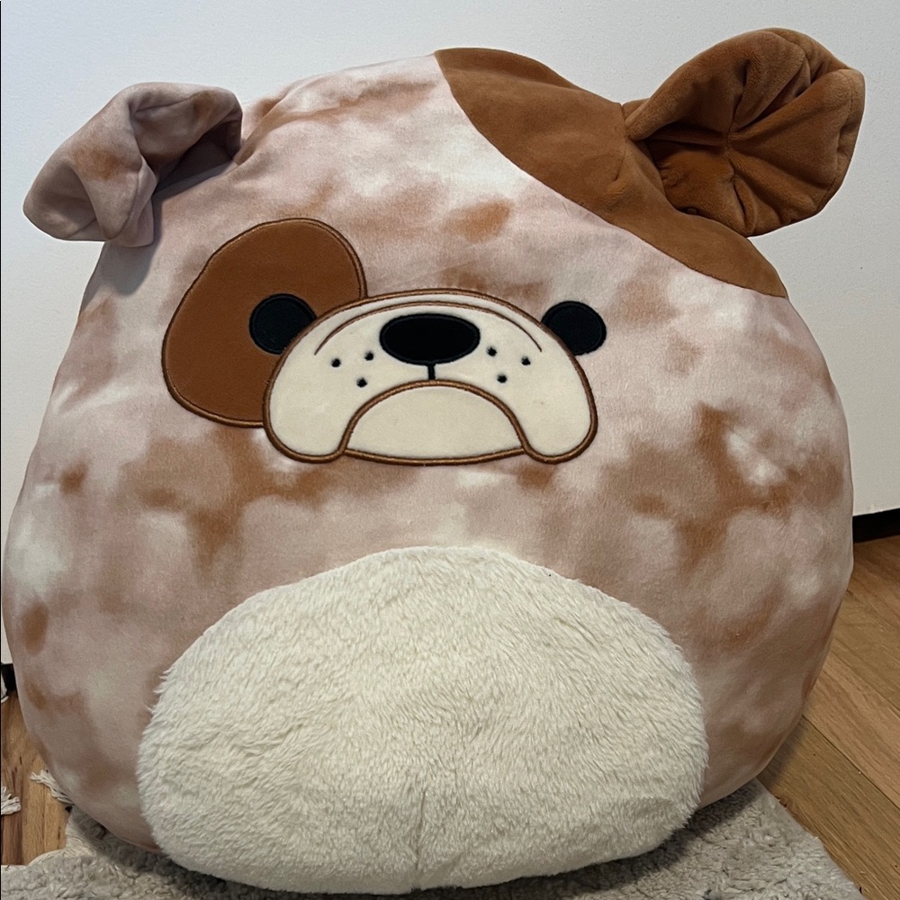 Squishmallows Tan and Cream Dog Pillow